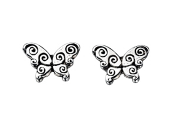 Picture of Oxidised Butterfly Stud