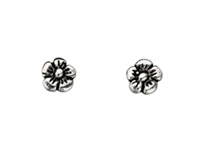 Picture of Oxidised Flower Stud