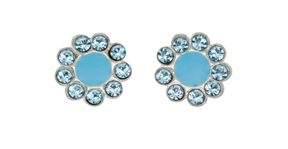 Picture of Aqua Crystal Studs