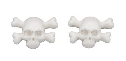 Picture of Resin Skull Studs - White