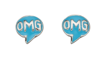 Picture of Omg Enamel Speech Bubble Studs