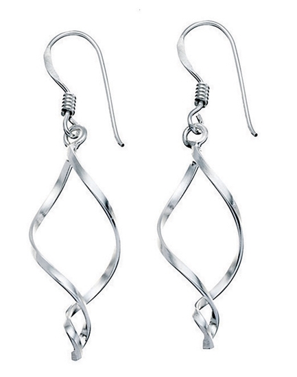 Picture of Small Open Twist Drop Earrings