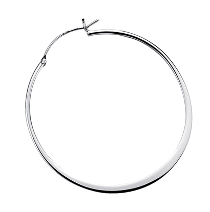 Picture of E3190 Flat Edged Round Hoop Earrings
