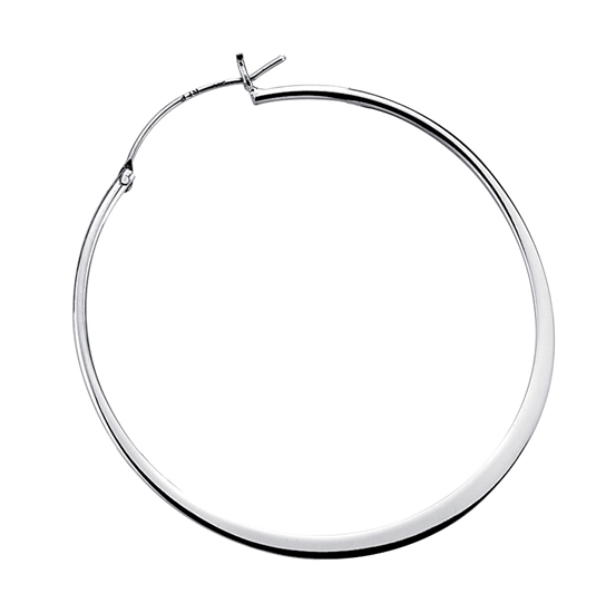 Picture of E3190 Flat Edged Round Hoop Earrings