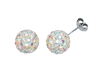 Picture of AB Crystal Fantasy Set Stud Earrings