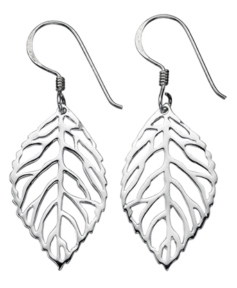 Picture of Cut Out Leaf Drop Earrings