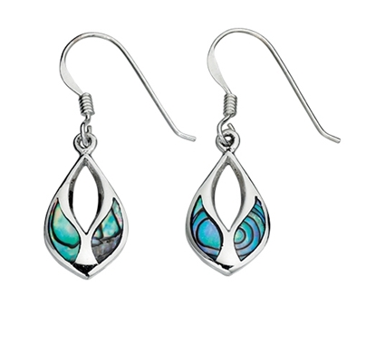 Picture of Paua Shell Inlay Drop Earrings