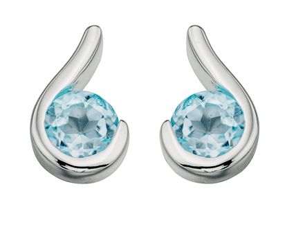 Picture of Blue Topaz Post Earrings