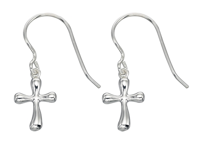 Picture of Small Organic Cross Earrings