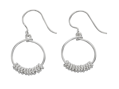 Picture of Textured Multi Link Hoop Earrings