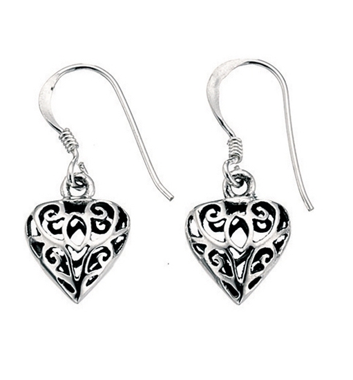 Picture of Filigree Heart Earrings