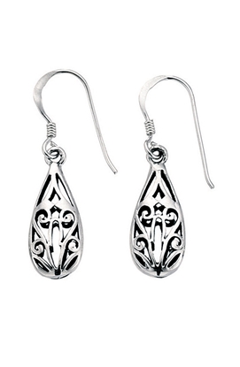Picture of E731 Filigree Tear-Drop Earrings