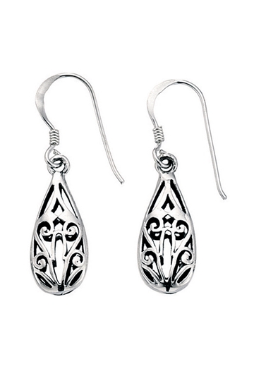 Picture of E731 Filigree Tear-Drop Earrings
