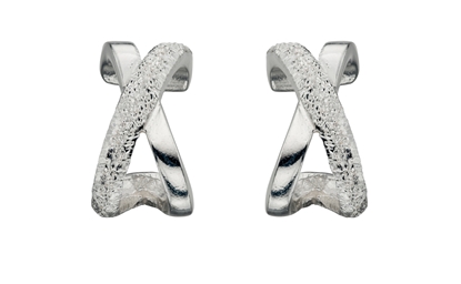 Picture of Diamnd Cut 1/2 Kiss Stud Earrings