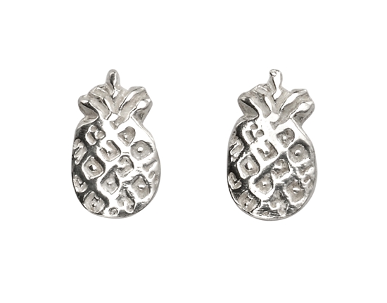 Picture of Silver Pineapple Stud Earrings