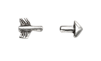 Picture of Oxidised Split Arrow Stud Earrings