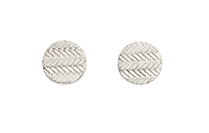 Picture of Small Chevron Pattern Circle Studs