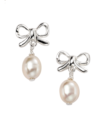 Picture of Bow Pearl Earrings