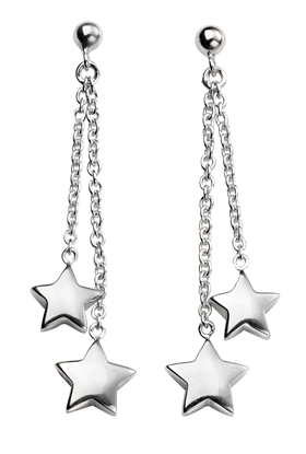 Picture of Double Drop Star Earrings