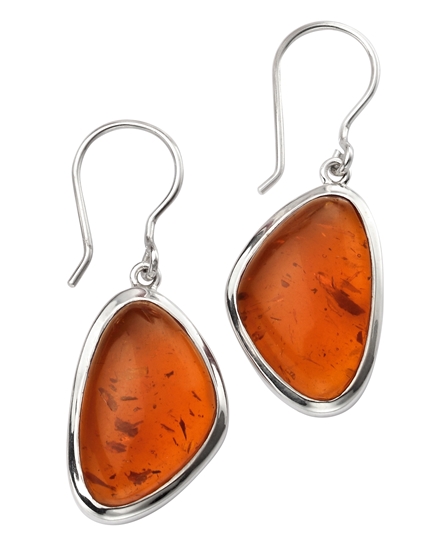 Picture of Abstract Shape Amber Earrings