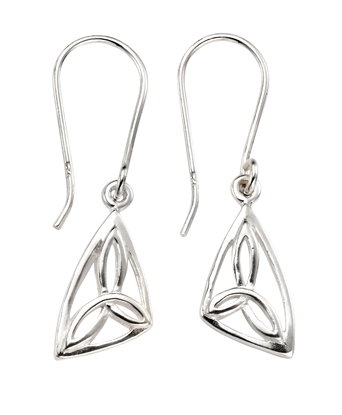 Picture of Triangular Celtic Drop Earrings