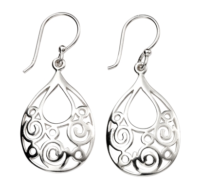Picture of Filigree Teardrop Earrings