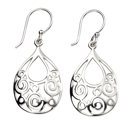 Picture of Filigree Teardrop Earrings