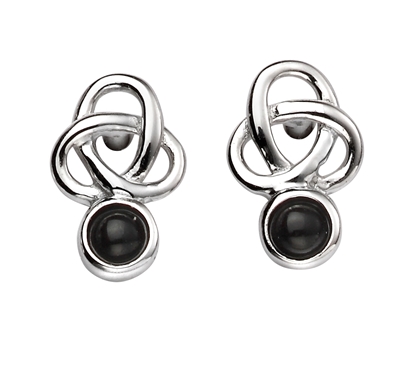 Picture of Celtic Earrings With Black Agate