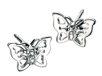Picture of D For Diamond Butterfly Earrings