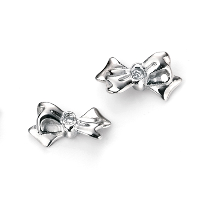 Picture of D For Diamond Bow Stud Earrings