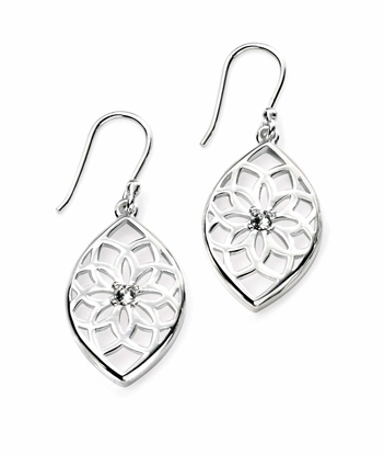 Picture of Marquise Shape Openwork Drop Earrings With Swarovski