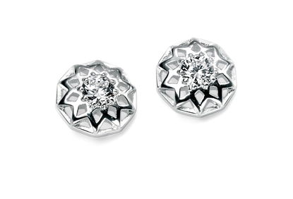Picture of Filigree Studs With Cz