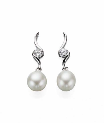 Picture of Pearl Earrings With Cz