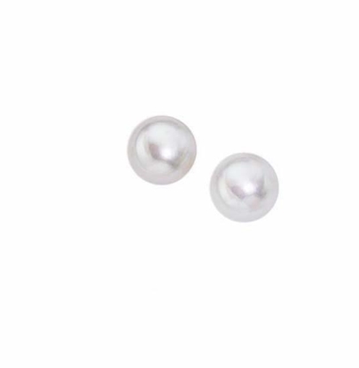 Picture of White Freshwater 6.5-7Mm Stud Earrings