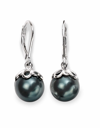 Picture of Black Pearl Earrings