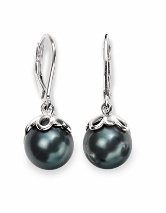 Picture of Black Pearl Earrings