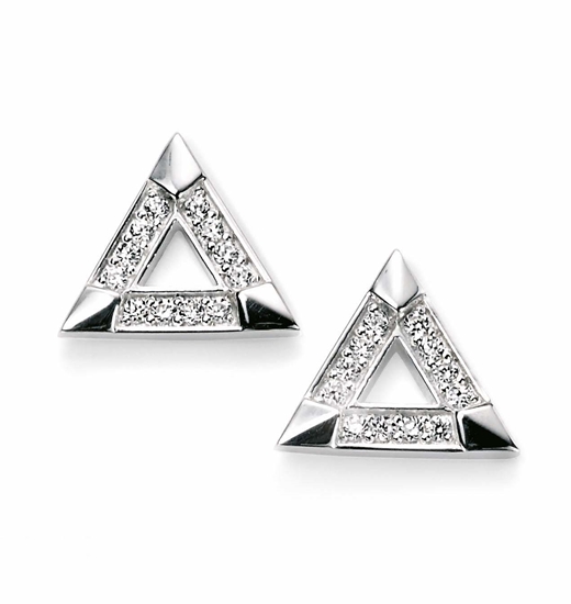 Picture of Pave Triangle Studs