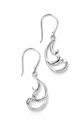 Picture of Plain Swirl Drop Earrings