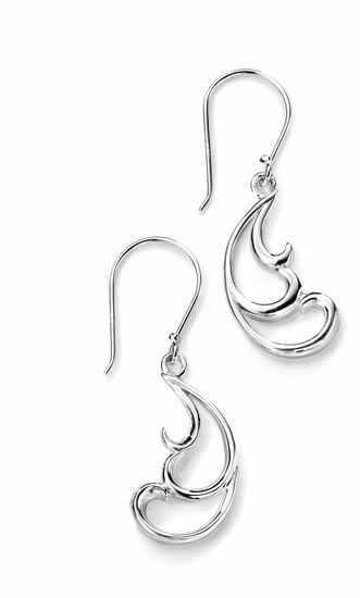 Picture of Plain Swirl Drop Earrings