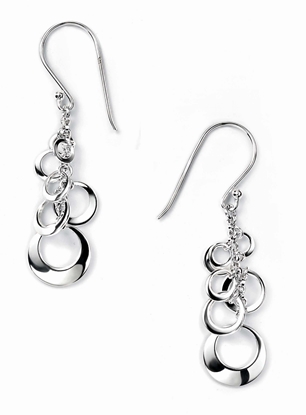 Picture of Open Multi Disc Cluster Drop Earrings