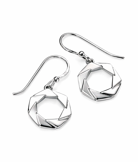 Picture of Origami Disc Earrings