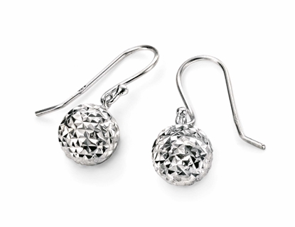Picture of Diamond Cut Ball Earrings