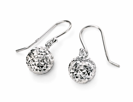 Picture of Diamond Cut Ball Earrings