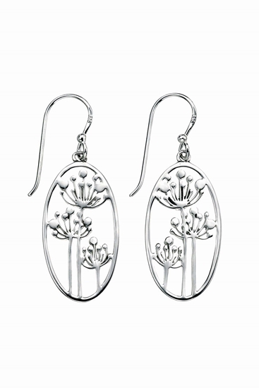 Picture of Cow Parsley Pattern Drop Earrings