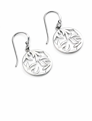 Picture of Drop Earrings With Cut Out Leaves