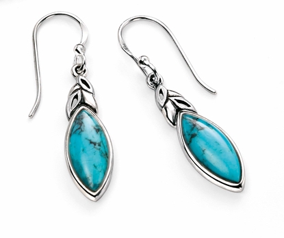 Picture of Turquoise Leaf Shape Earrings