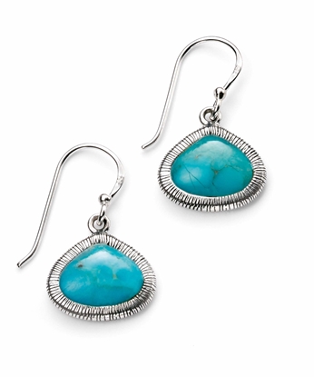 Picture of Lantern Shape Earrings With Turquoise