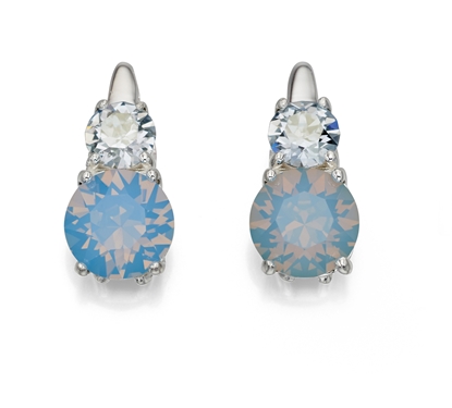 Picture of Blue Opal And Denim Blue Swarovski Earrings