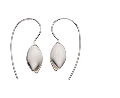 Picture of Silver Tulip Drop Earrings