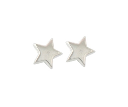 Picture of Silver Designer Star Stud 006 Earring Pair (STARS)